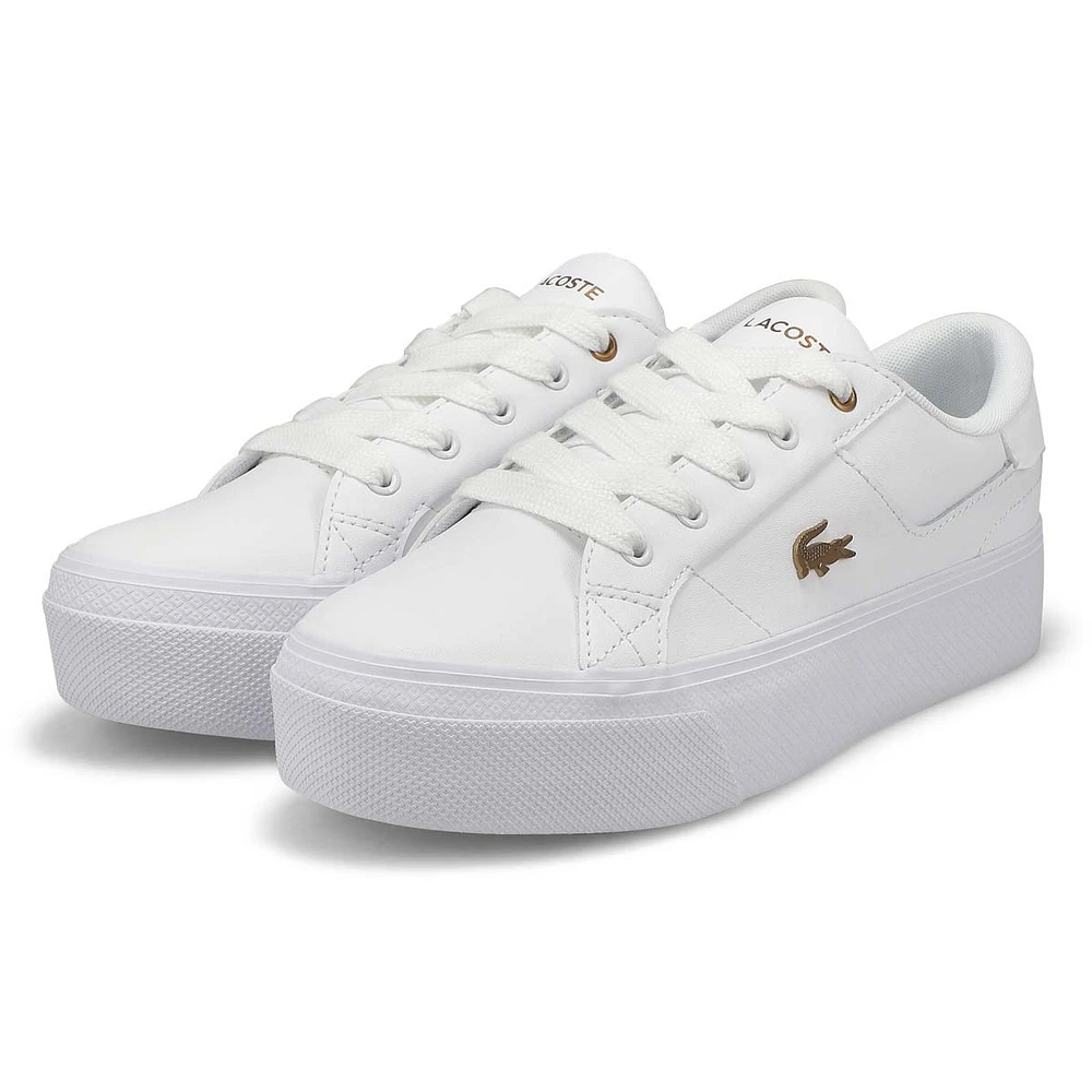 Women's Ziane Platform Lace Up Sneaker - White/Whi