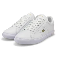 Basket en cuir POWERCOURT 2.0 LEATHER, blanc/or, f