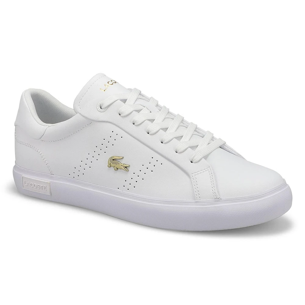 Basket en cuir POWERCOURT 2.0 LEATHER, blanc/or, f