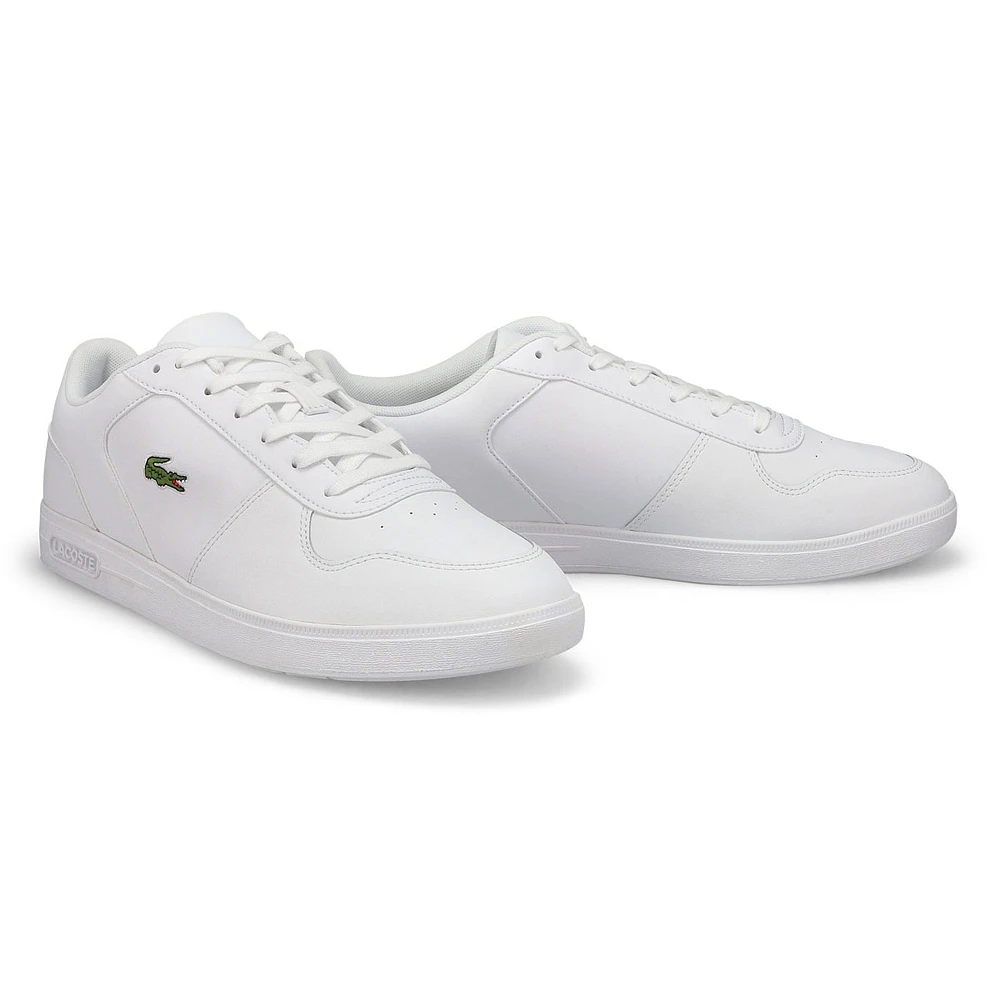 Baskets de mode en cuir T-BASE, blanc/blanc, homme