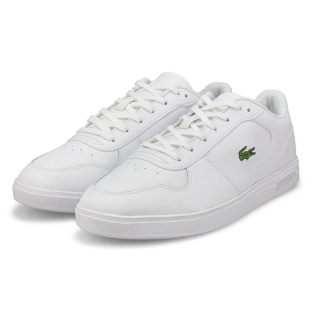 Men's T-Base Leather Fashion Sneaker - White/White