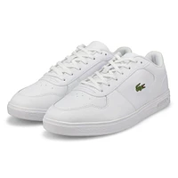 Baskets de mode en cuir T-BASE, blanc/blanc, homme