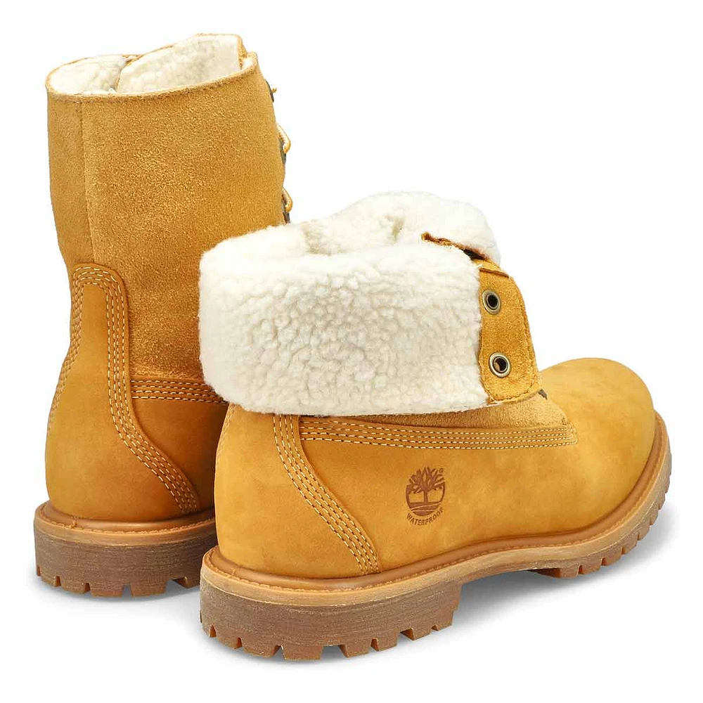 Women's Authentics Teddy Fold Down Boot - Wheat