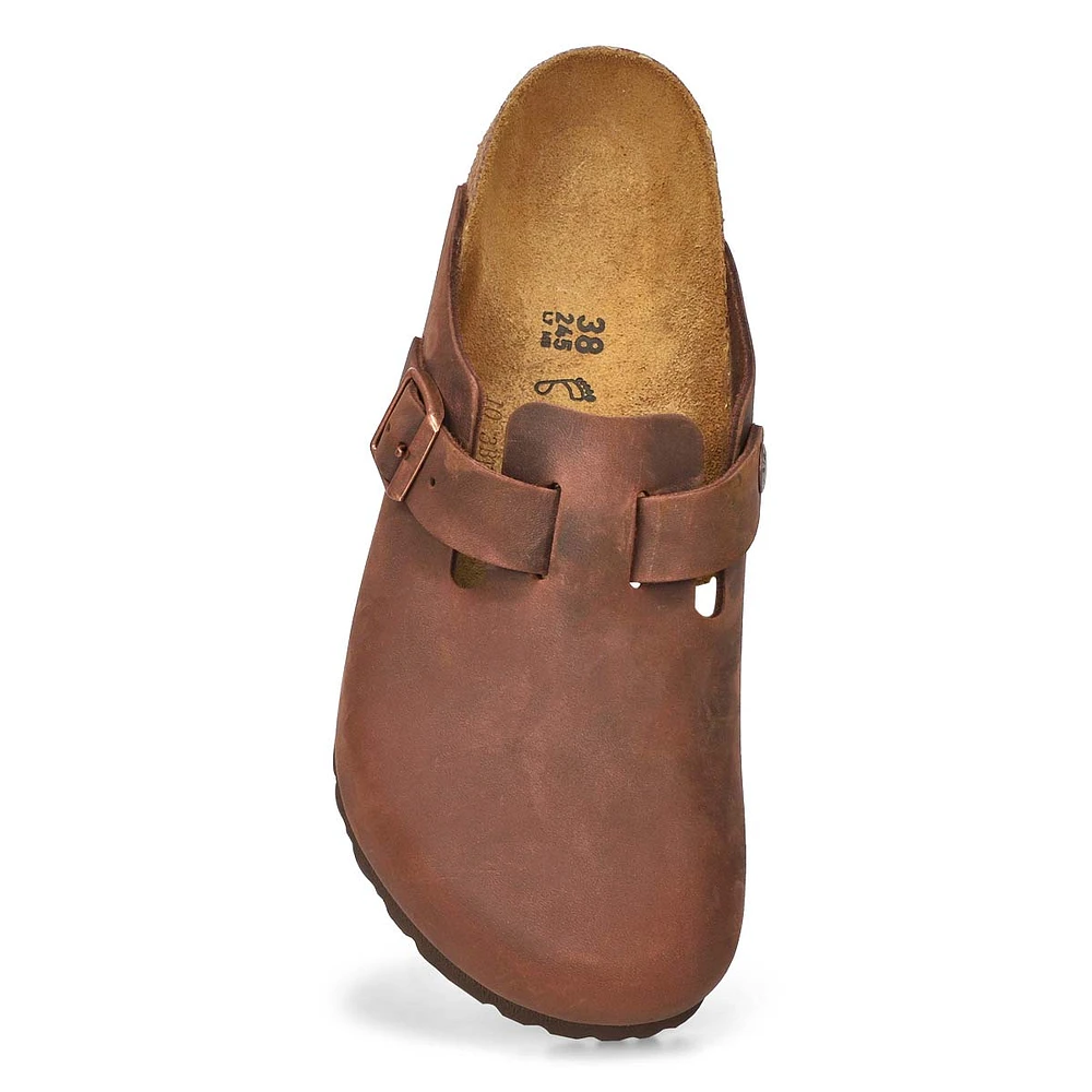 Women's Boston Soft Footbed Suede  Clog - Mink
