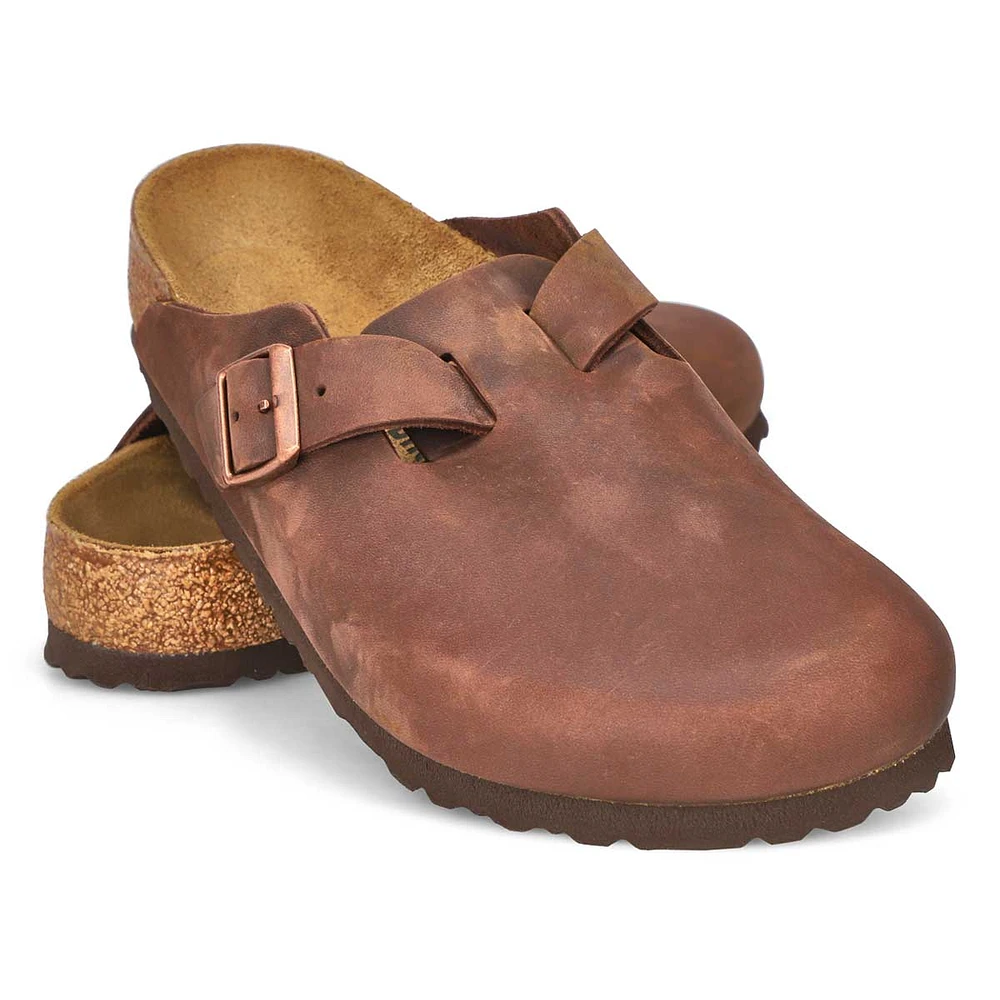 Women's Boston Soft Footbed Suede  Clog - Mink