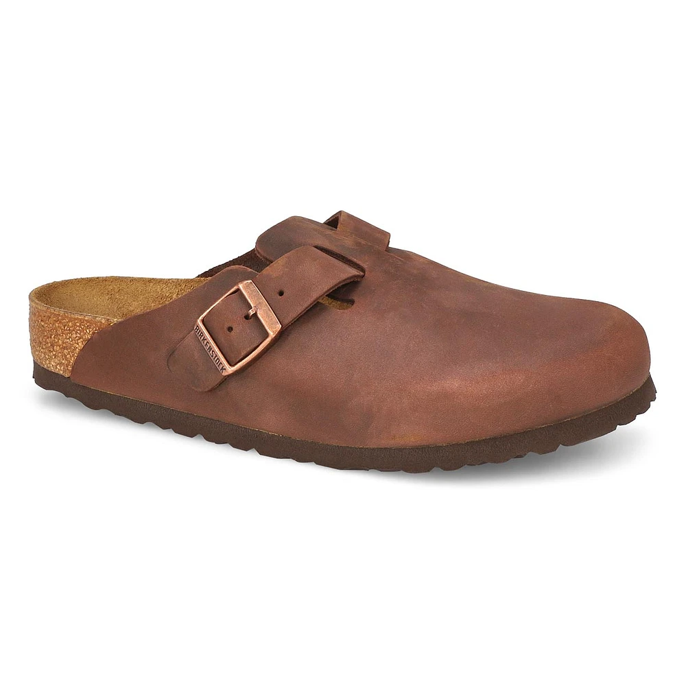 Women's Boston Soft Footbed Suede  Clog - Mink