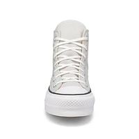 Women's Chuck Taylor All Star Lift Hi Leather Plat