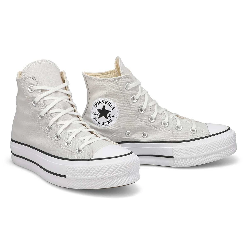 Women's Chuck Taylor All Star Lift Hi Leather Plat