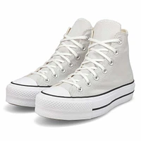 Women's Chuck Taylor All Star Lift Hi Leather Plat