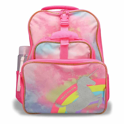 Kids' 5 Piece Dino Backpack School Kit - Black/Gre