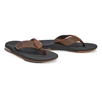 Men's Fanning Low Thong Sandal - Dk Brown Leather