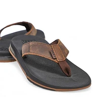 Men's Fanning Low Thong Sandal - Dk Brown Leather