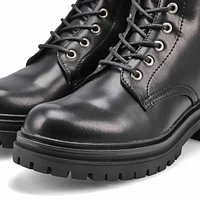 Bottes militaires lacées BAVNA, noir, femmes