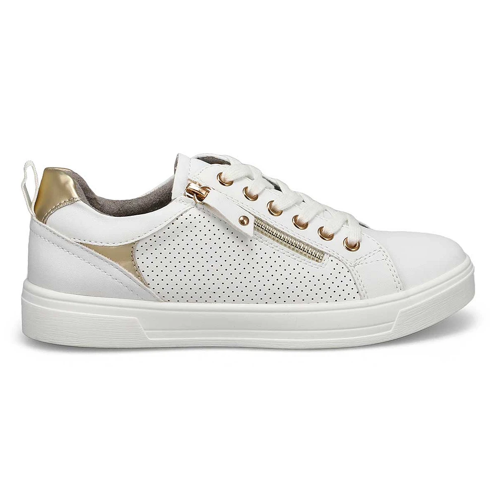 Women's Brooke Lace Up Fashion Sneaker - White