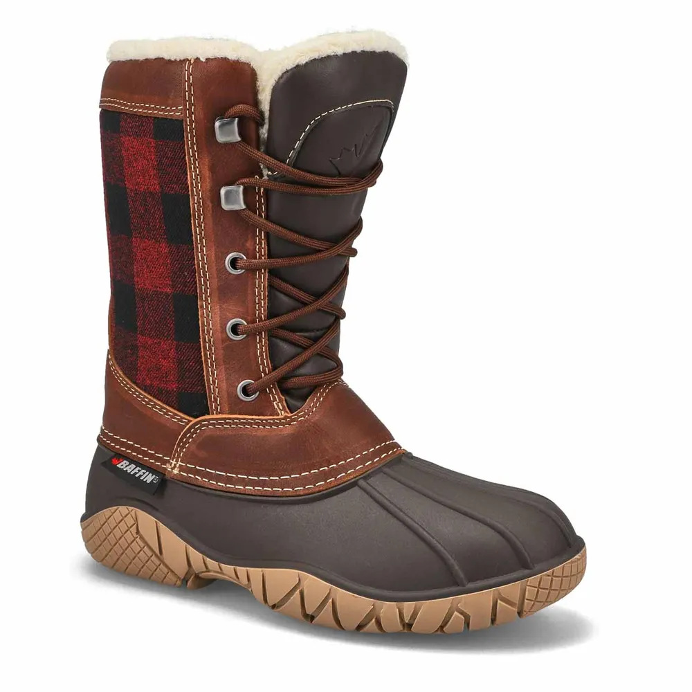 Women's Jasper Winter Boot - Red/Black Plaid