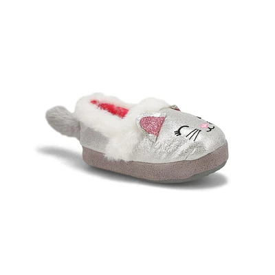 Pantoufle CAT-TD, argent, bébés-F