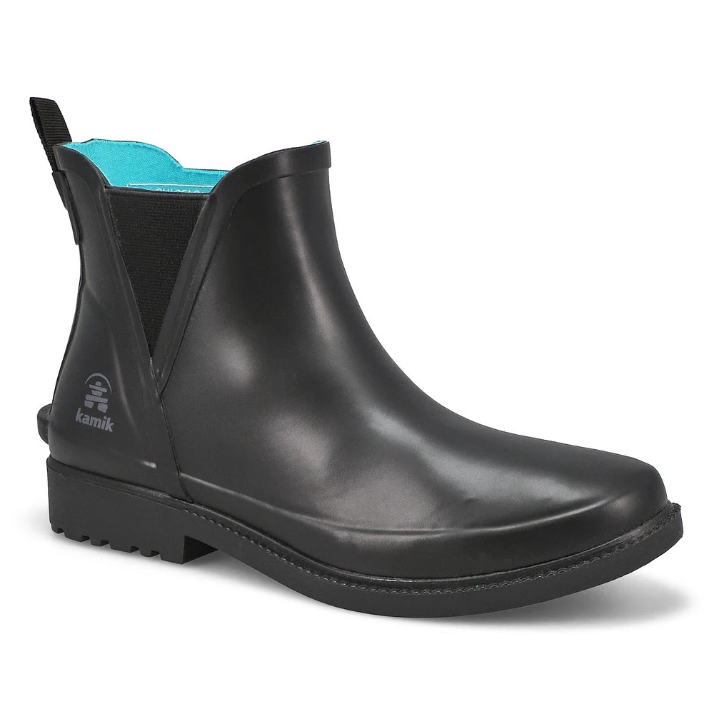 Botte de pluie Chelsea imperméable CHLOE LO, noir,