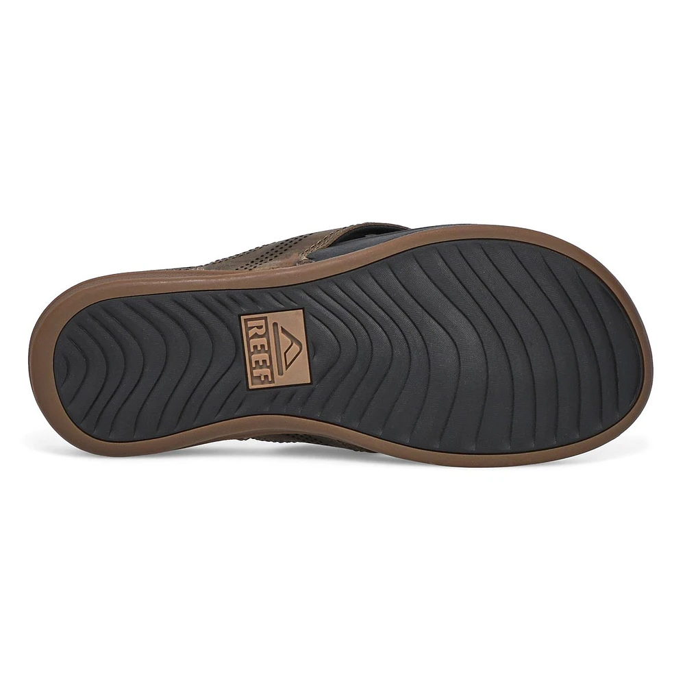 Men's Cushion Lux Thong Sandal - Tan/Black