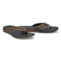 Men's Cushion Lux Thong Sandal - Tan/Black