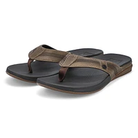 Men's Cushion Lux Thong Sandal - Tan/Black