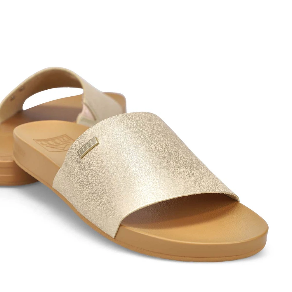 Women's Cushion Scout Slide Sandal - Champagne