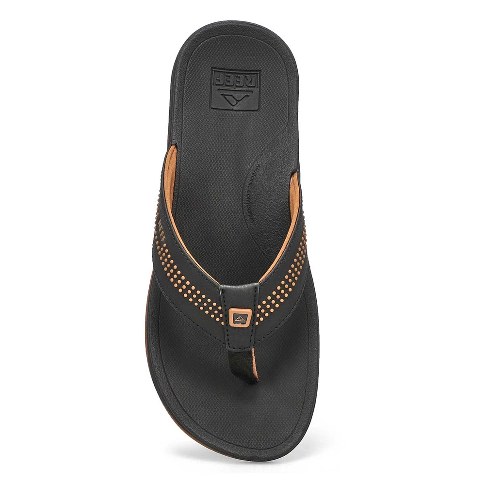 Men's Reef Ortho-Seas Thong Sandal - Black