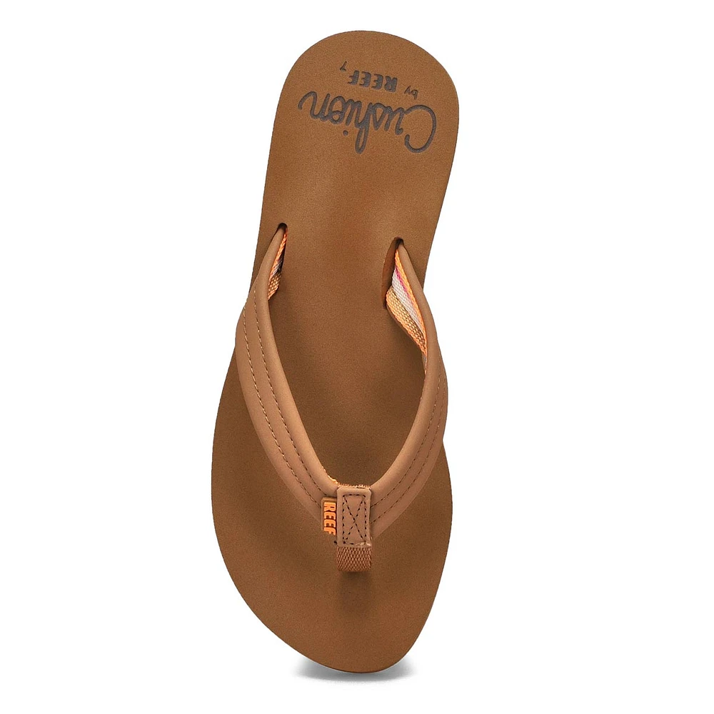 Tongs REEF CUSHION BREEZE, havane/smoothie, femmes