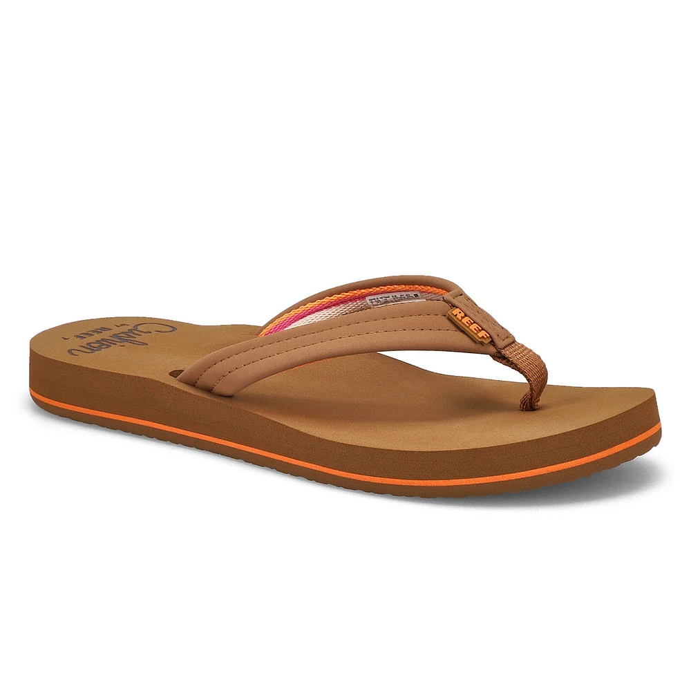 Tongs REEF CUSHION BREEZE, havane/smoothie, femmes