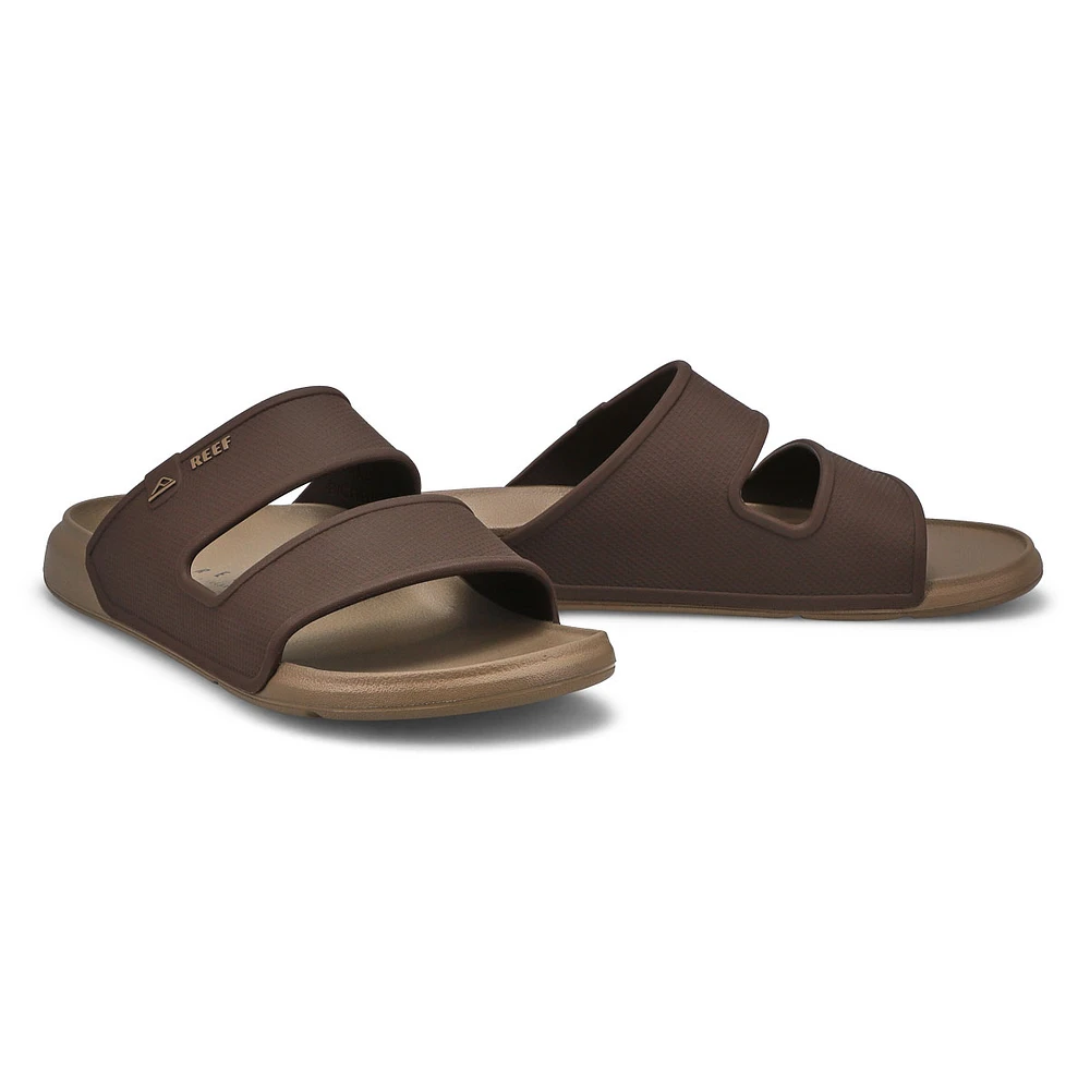 Men's Oasis Double Up Slide Sandal - Brown/Tan