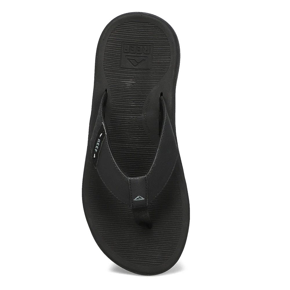 Men's Reef Santa Ana Thong Sandal - All Black