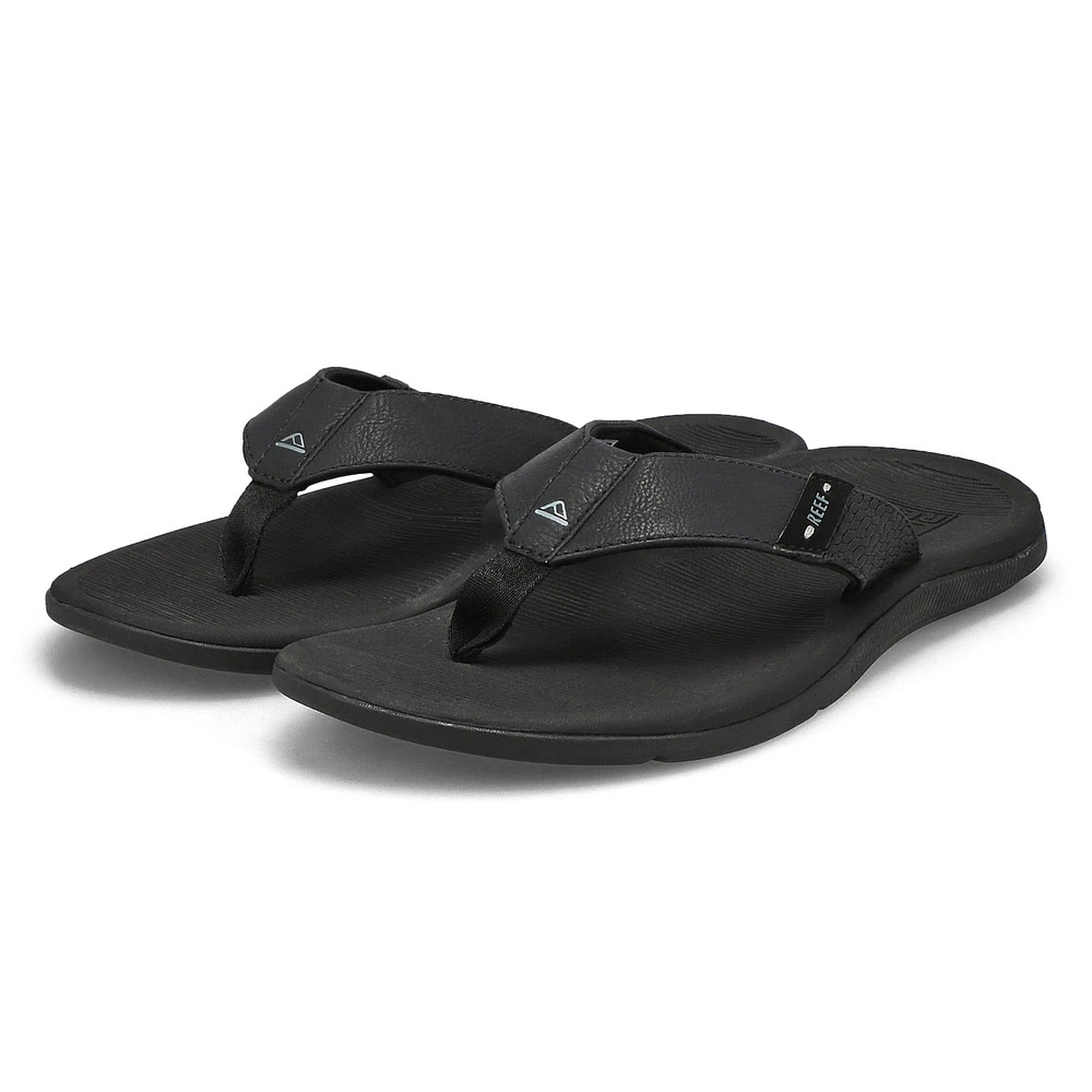 Men's Reef Santa Ana Thong Sandal - All Black