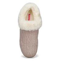 Women's Clipper Knit Faux Fur Slipper