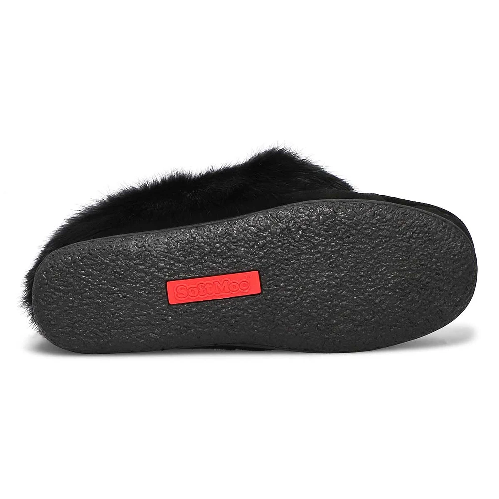 Women's Cute 5 Rabbit Fur SoftMocs