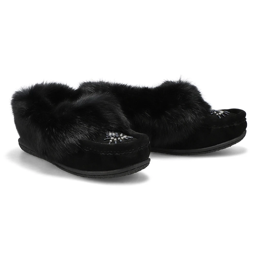 Women's Cute 5 Rabbit Fur SoftMocs