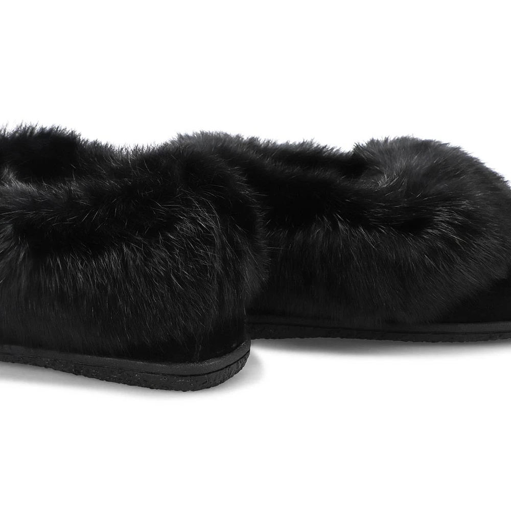 Women's Cute 5 Rabbit Fur SoftMocs
