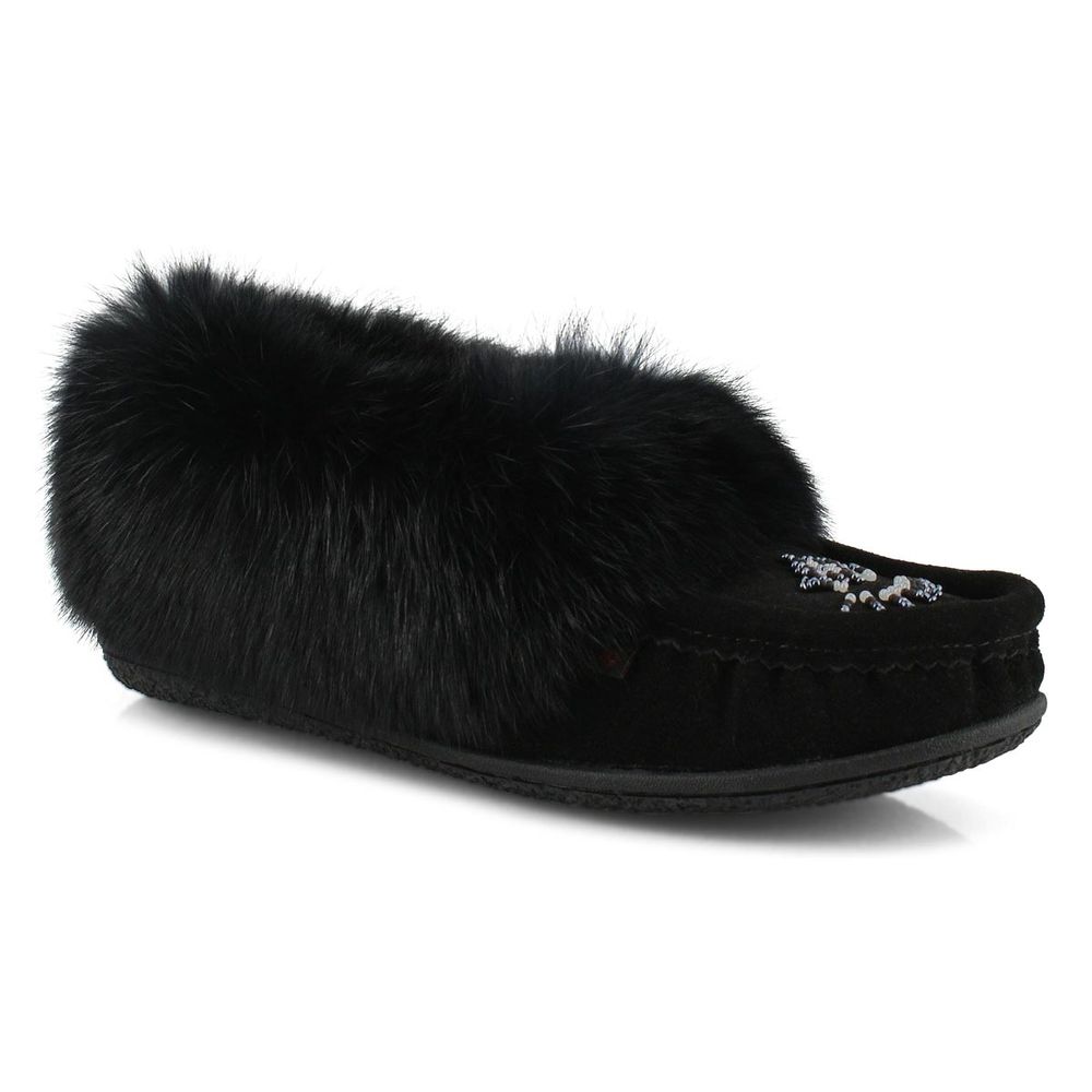 Women's Cute 5 Rabbit Fur SoftMocs