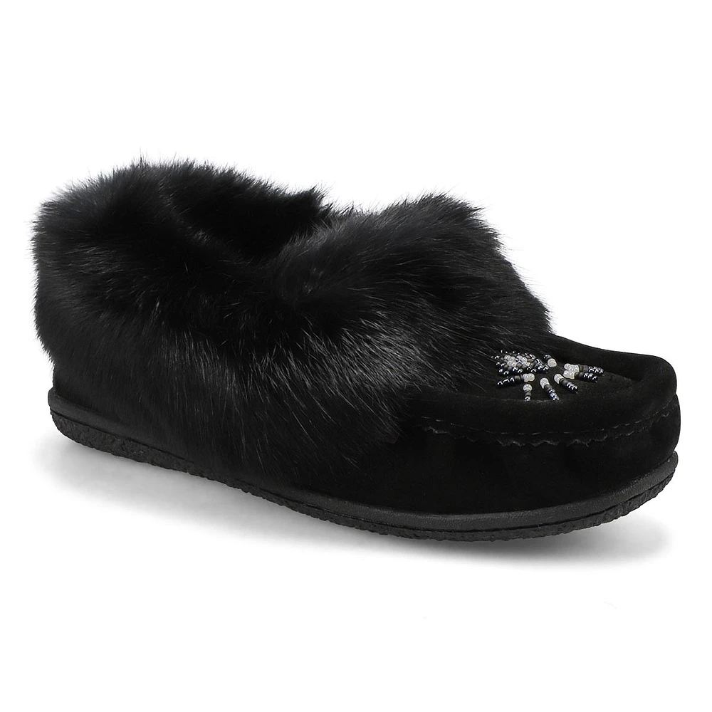 Women's Cute 5 Rabbit Fur SoftMocs
