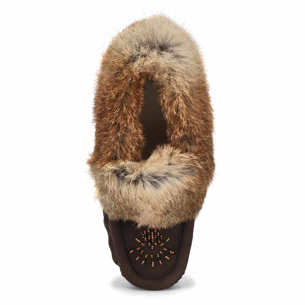 Women's Cute 5 Rabbit Fur SoftMocs