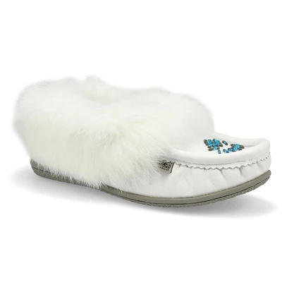 SoftMocs CUTE 5 L, fourrure lapin, noir, femmes