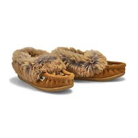 Girls' Cute 6 Jr Faux Rabbit Fur SoftMocs