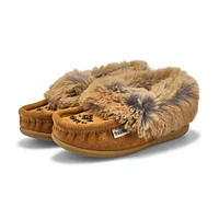 Girls' Cute 6 Jr Faux Rabbit Fur SoftMocs