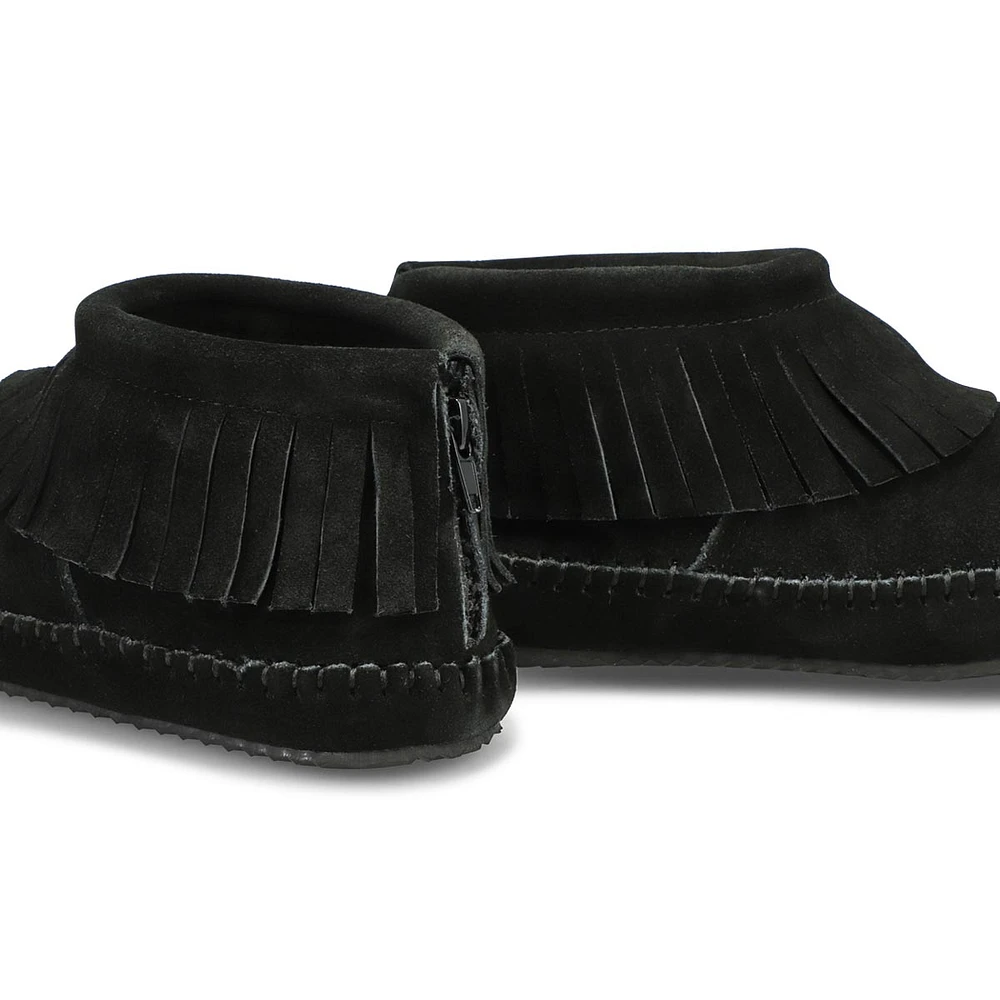 Women's Debra II Lo Suede Back Zip Fringe SoftMocs