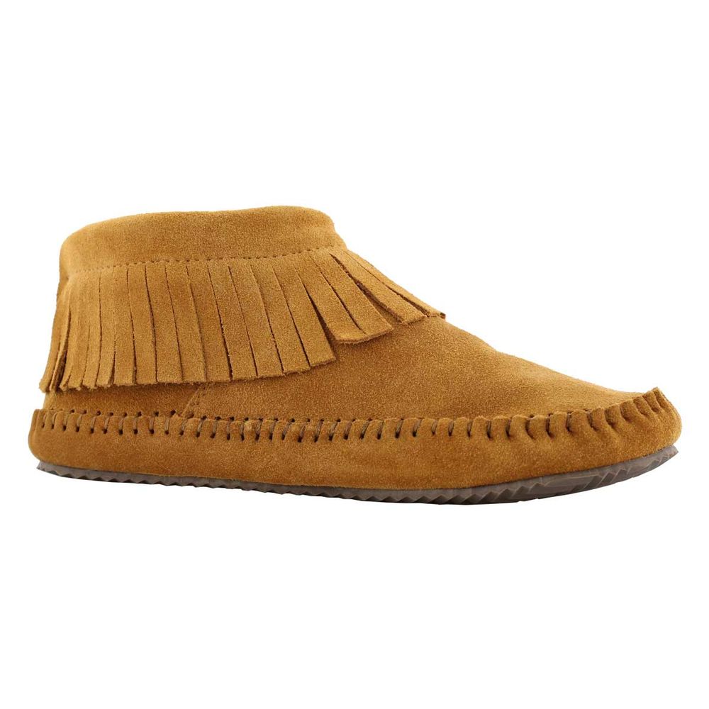 Women's Debra II Lo Suede Back Zip Fringe SoftMocs