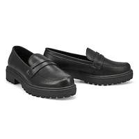 Women's  Dotty3 Leather Penny Loafer - Black