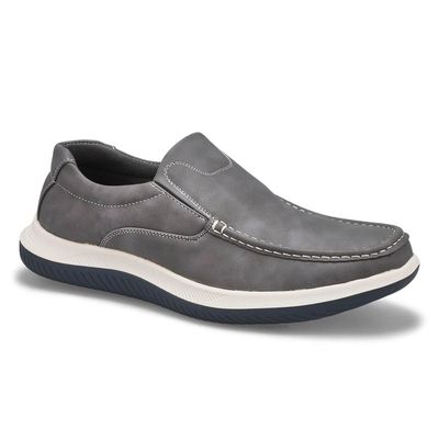 Men's Drill Slip On Casual Shoe - Grey