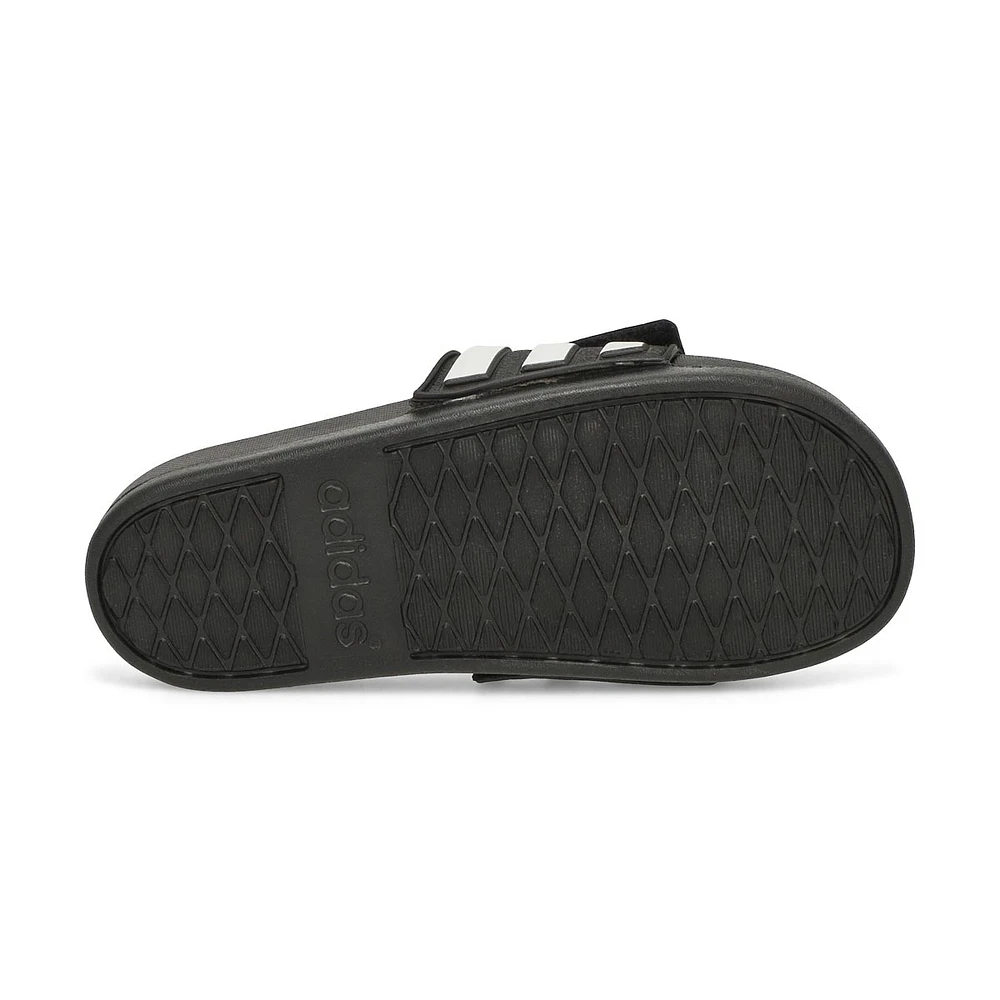 Kid's Adilette Comfort Adustable K Slide - Black/W