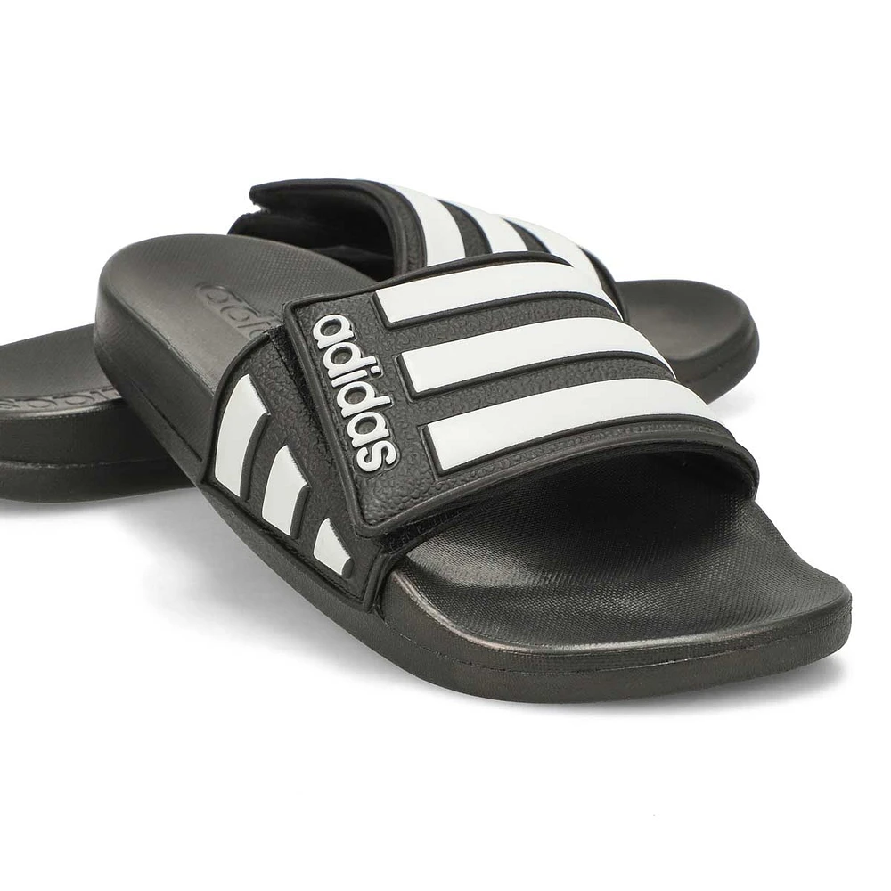 Kid's Adilette Comfort Adustable K Slide - Black/W