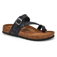 Lds Electra Memory Foam Thong Sandal-BlkTdy