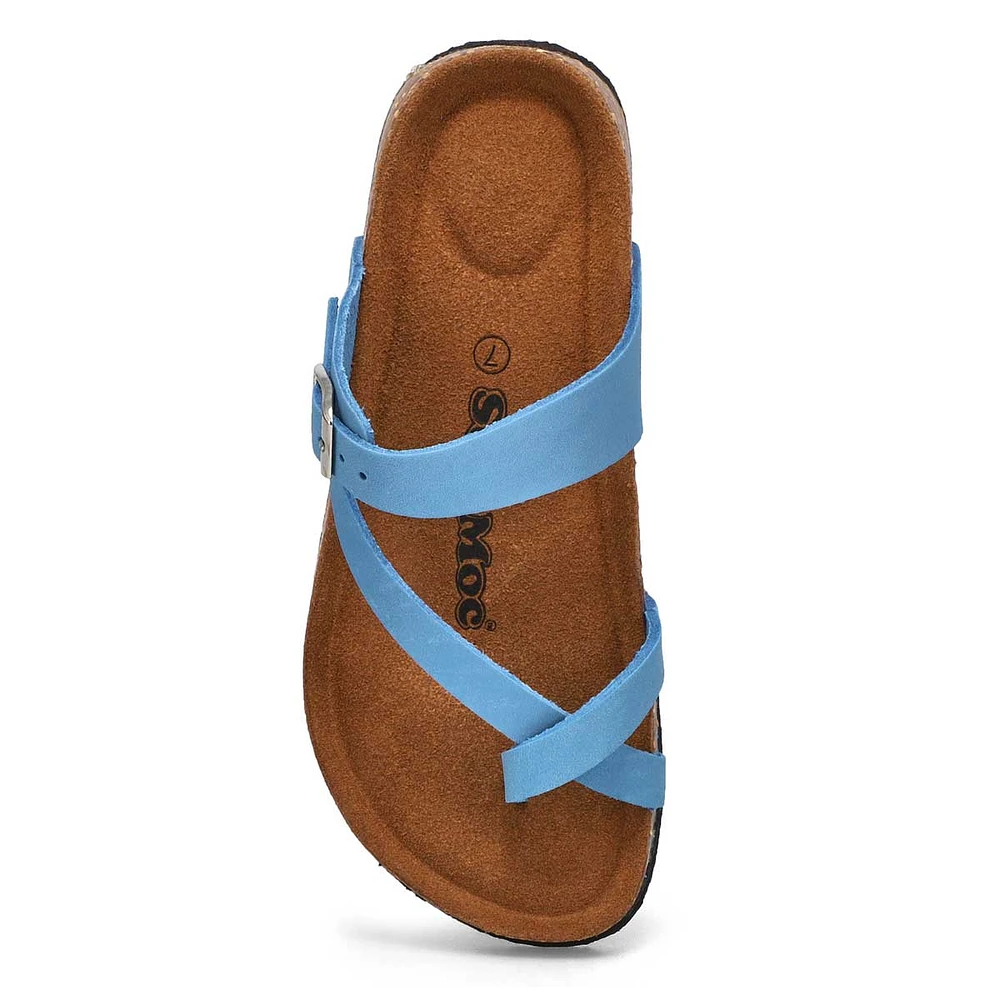 Women's Electra Memory Foam Thong Sandal - Blue