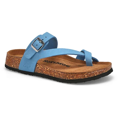 Women's Electra Memory Foam Thong Sandal - Blue